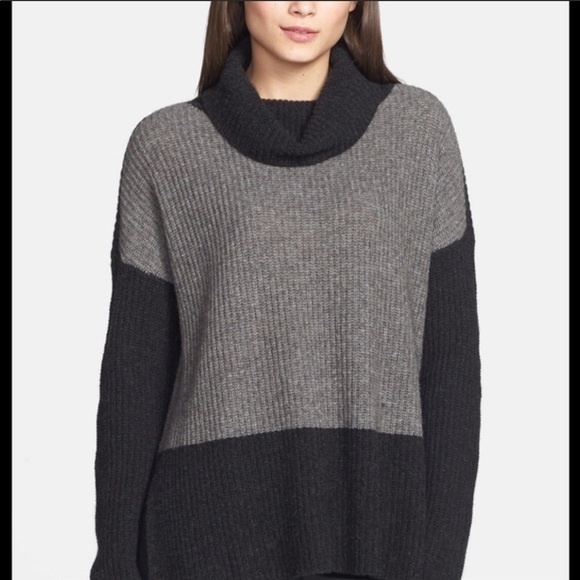 Eileen Fisher Color Block Cowl Neck 